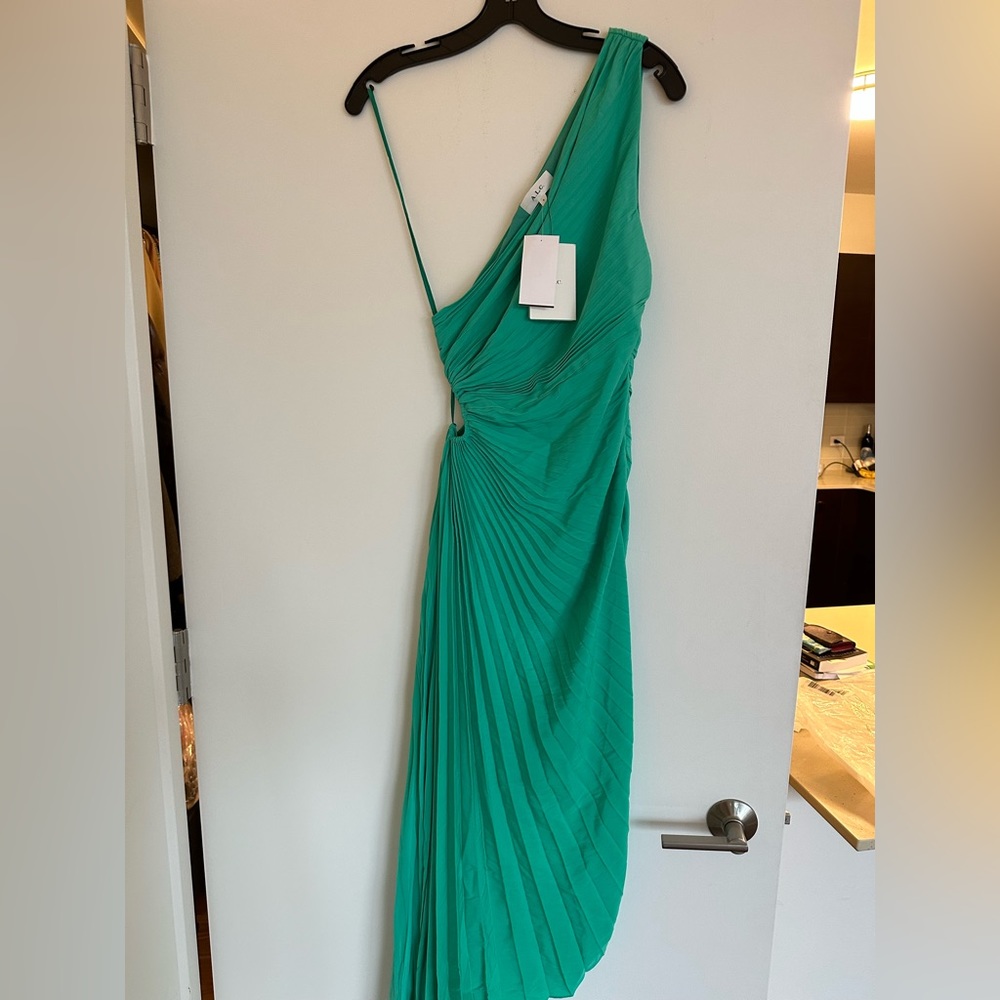 ALC Delphina - pleated one shoulder dress NWT